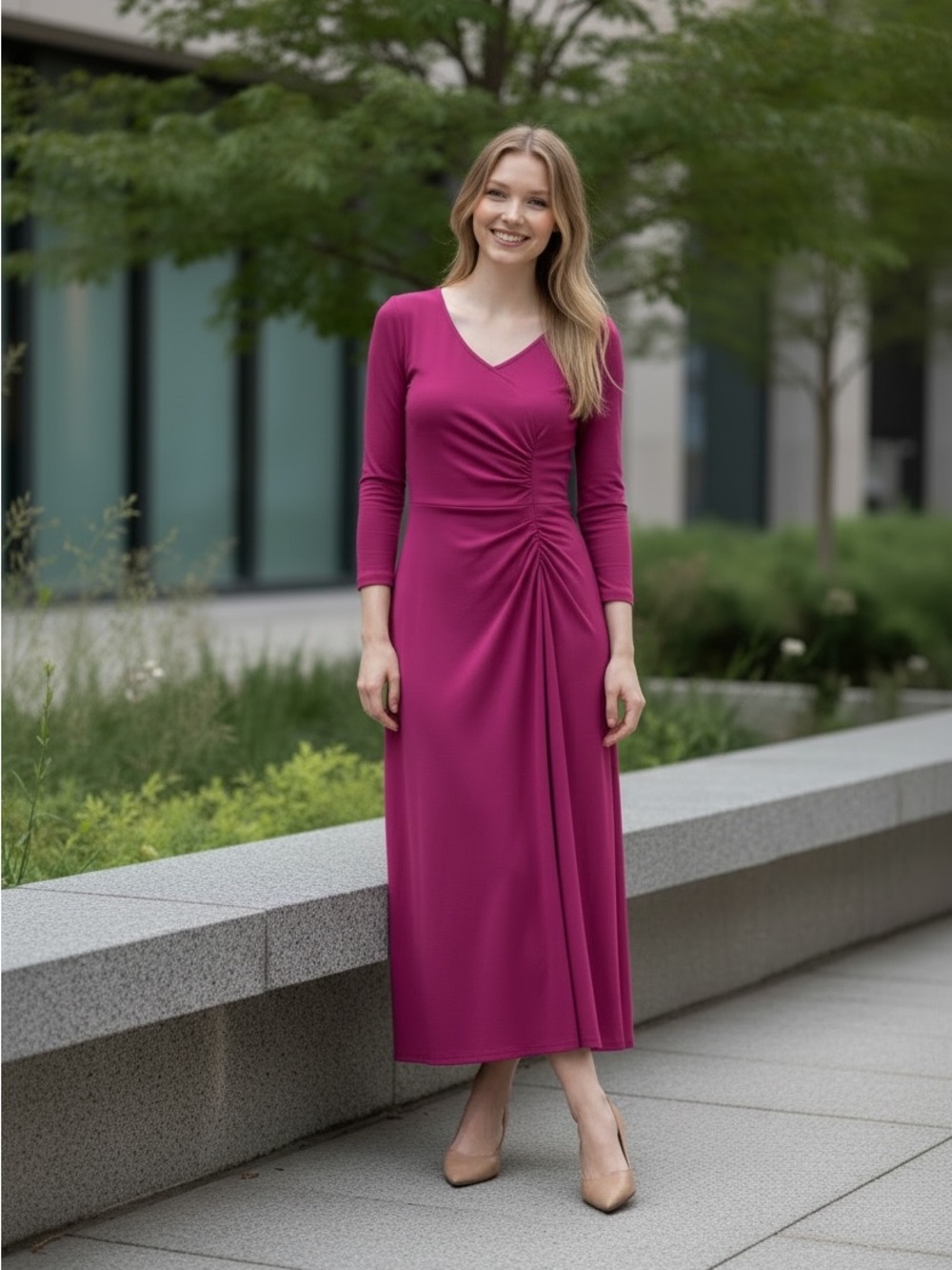 Eleen Tracy Woman’s pink dress size Medium